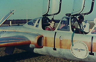 Fouga Magister am Flugplatz Karlsruhe-Forchheim